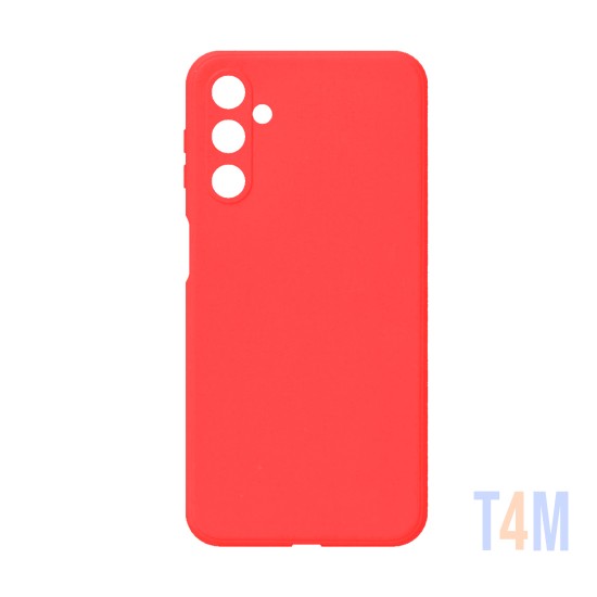 Capa de Silicone com Moldura de Câmera para Samsung Galaxy A24 4g Vermelho